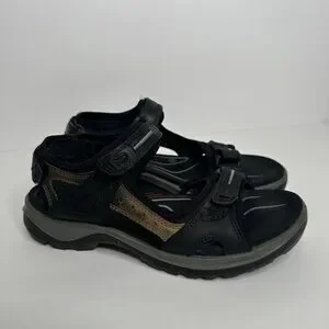 Ecco Men’s Comfort Shoes Black Yucatan Double Side Bar Sport Velcro Sandal ECCO Men main image 2